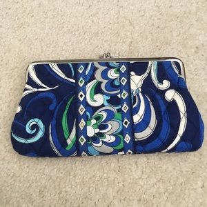 Vera Bradley clutch wallet blue